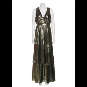 Monique Lhuillier V-neck Long Dress with tags